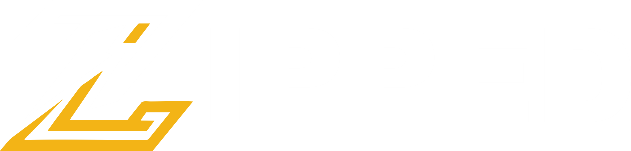 Zipped Logo White and Yellow